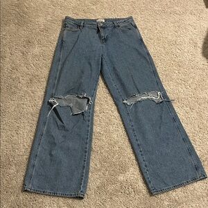 Distressed Blue Women's Jeans